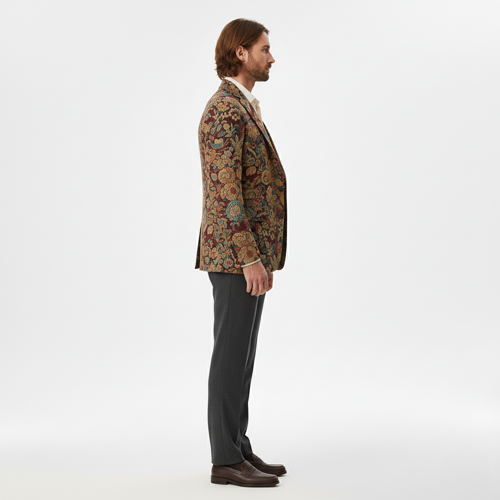 Men's Floral Tailored Blazer