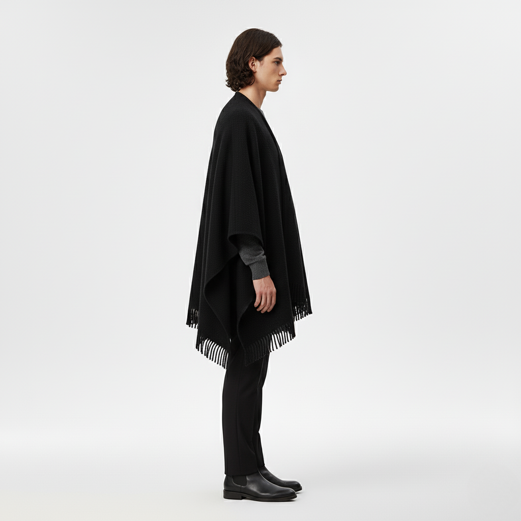 Men's Draped Coat