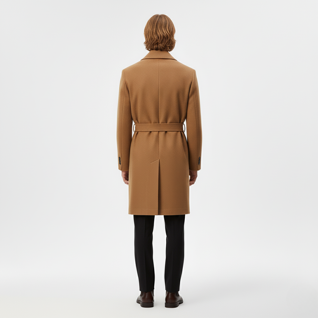 Men's Belted Overcoat
