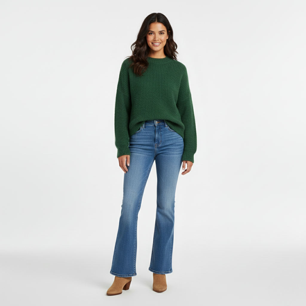 Women's Knitted Long-Sleeve Top