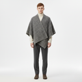 Men's Herringbone Wrap Poncho